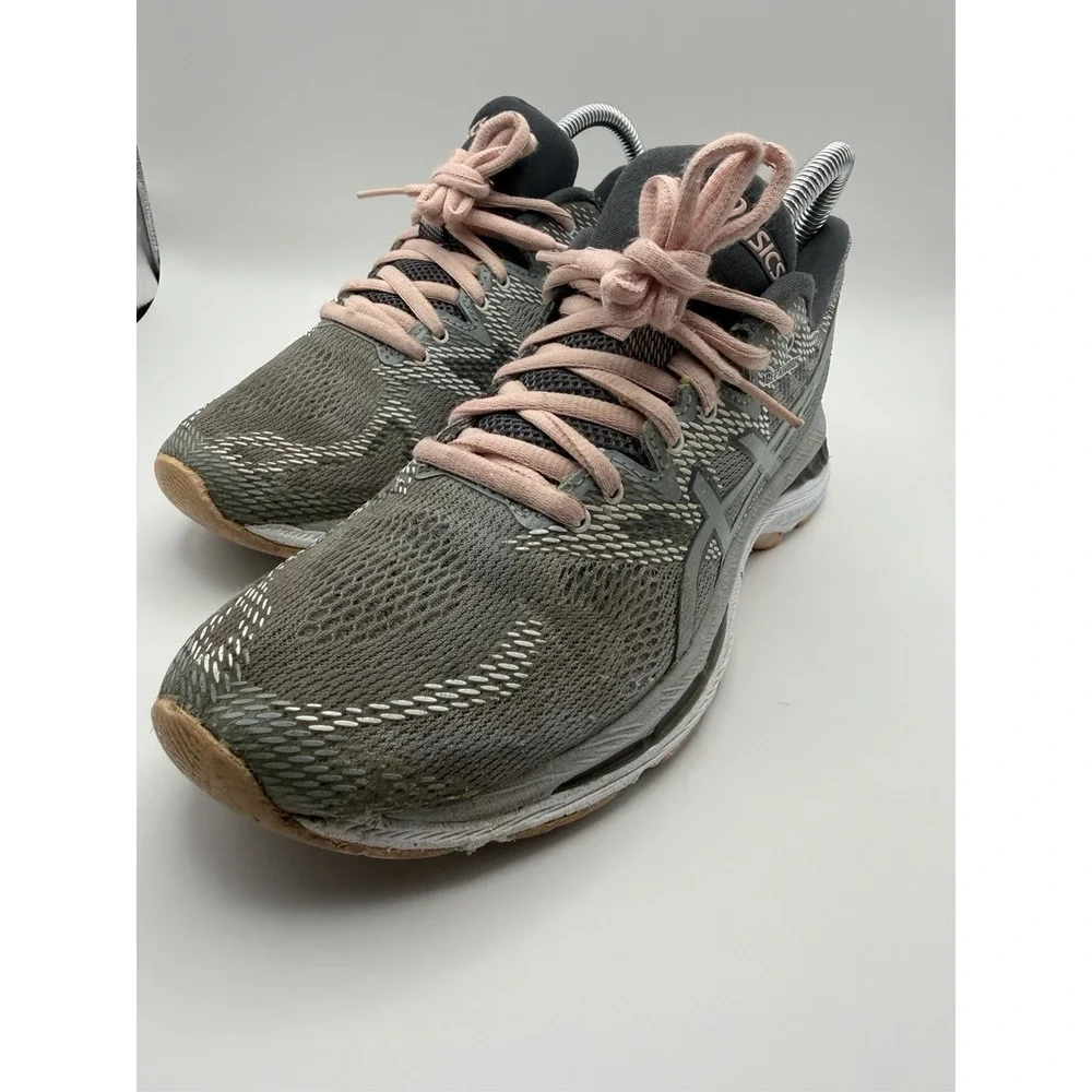 ASICS GEL-Nimbus 20 Running Shoes Women's Size 8 Gray Pink Athletic Sneakers